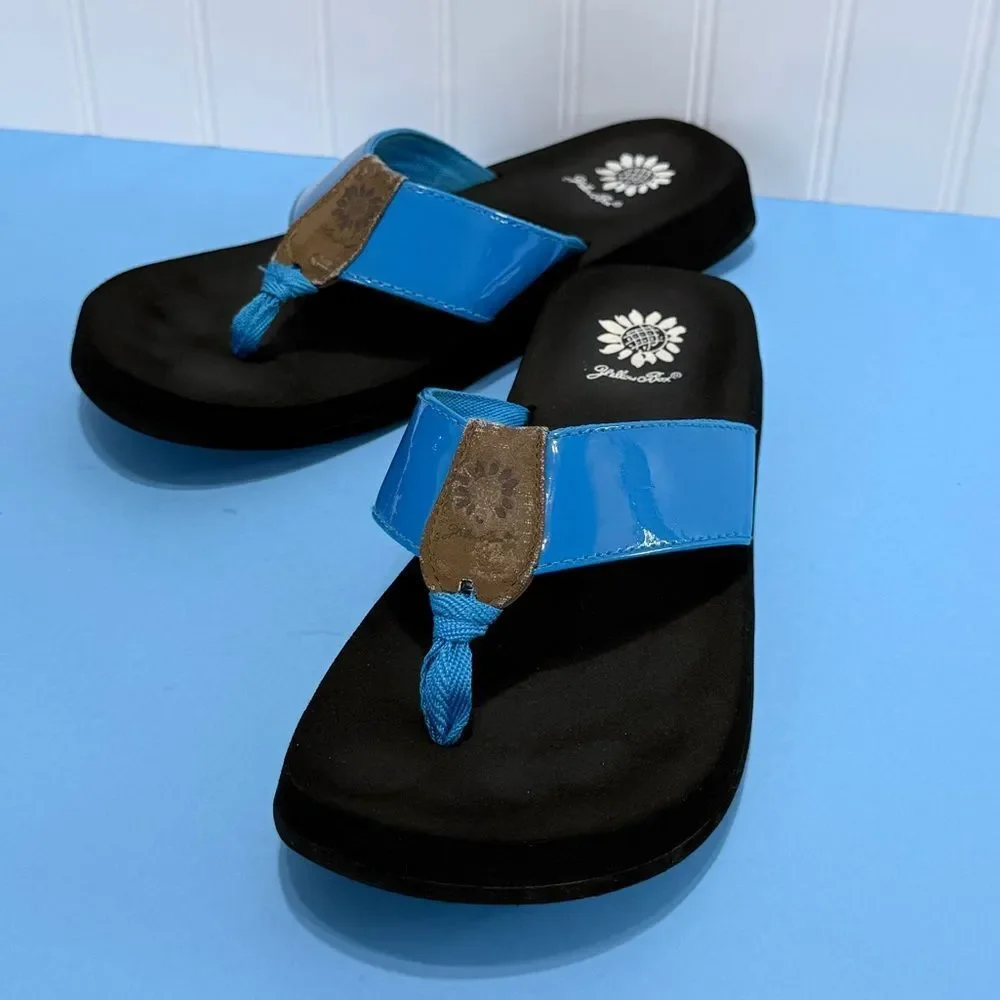 Yellow Box Women’s Black and Blue Sandals Size 7.5 - Picture 13 of 13